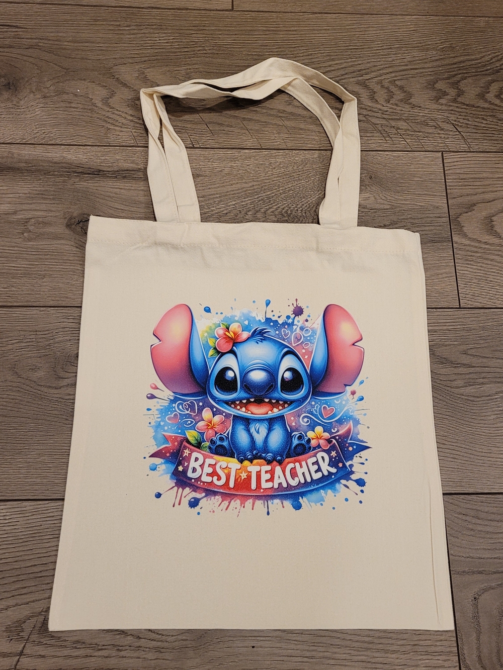 Custom Best Teacher Canvas Tote Bag